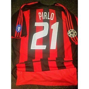 Pirlo AC Milan 2003 UEFA MATCH ISSUE Soccer Dual Layer Jersey L